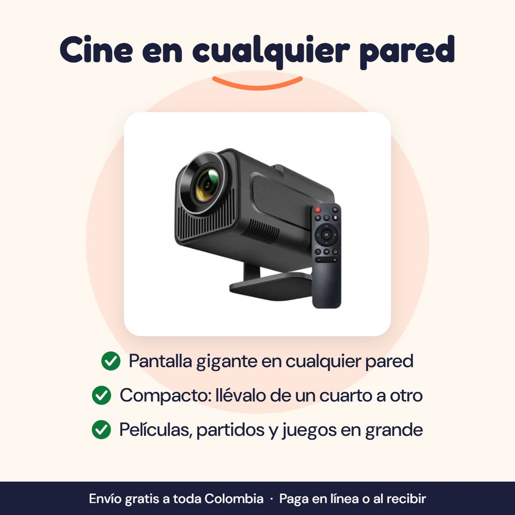 Mini proyector HY320: pantalla gigante en cualquier pared